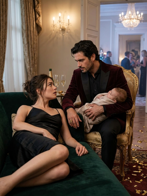She Collapsed Amid Glitter and Chaos—The Mafia Boss Held Her Baby and Declared, “You’re Mine”