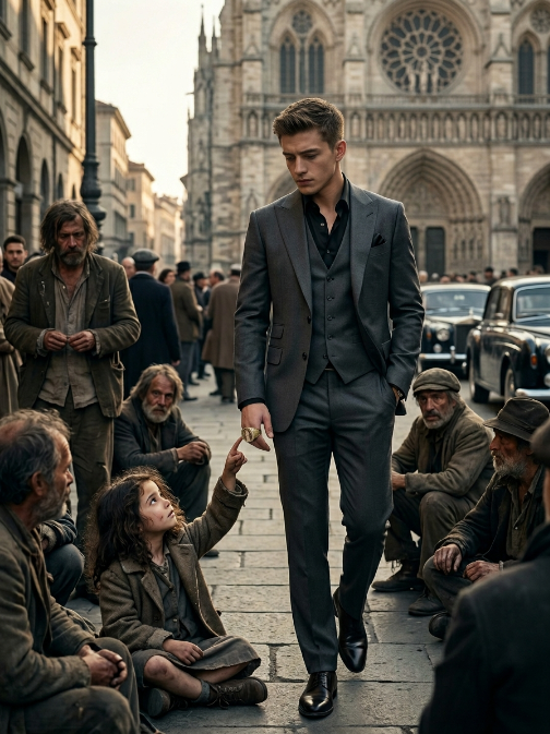 The Mafia Boss Ignored Every Beggar—Until a Little Girl Saw His Ring and Revealed the Woman He Couldn’t Forget