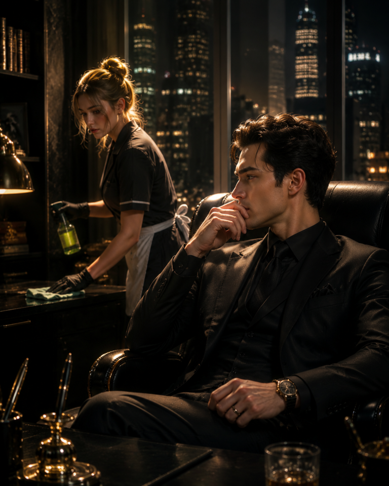The Mafia Boss Hunted the “Ghost” Who Saved His Empire—Then Found Her Cleaning His Office at Midnight
