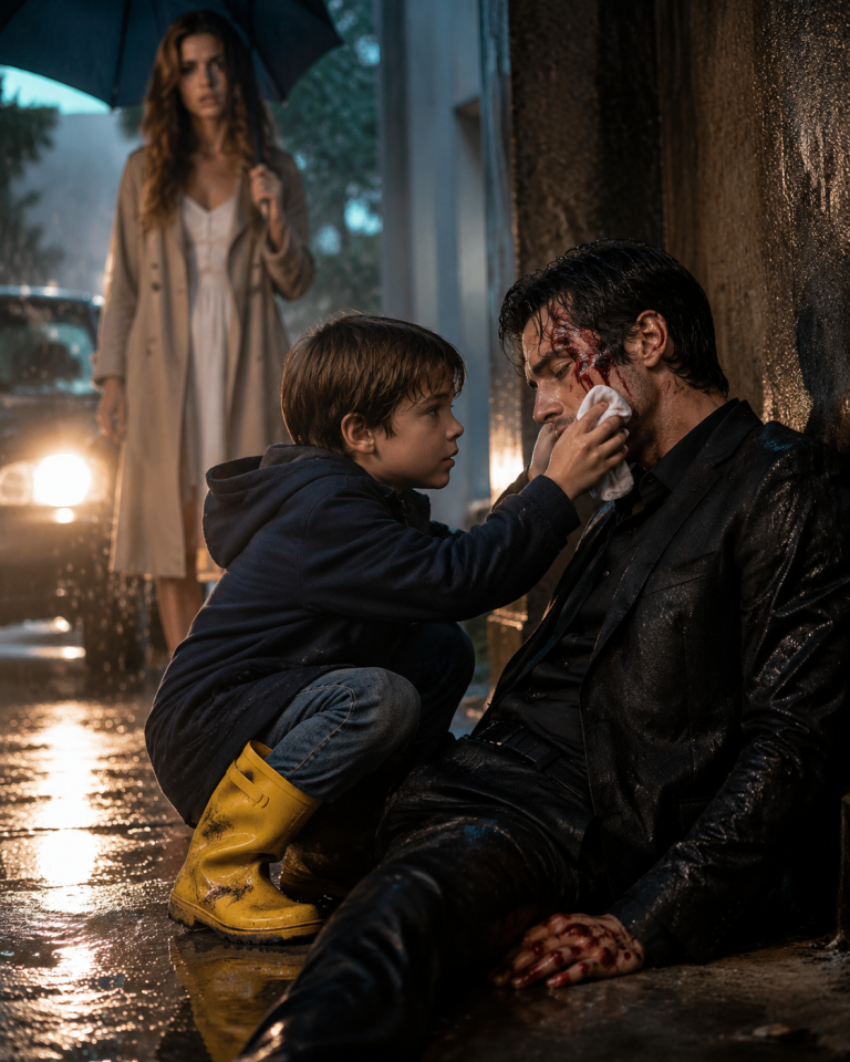 “Don’t Cry, Sir. My Mom Will Save You”—The Boy Comforted the Bleeding Mafia Boss, Then the Truth Came Out