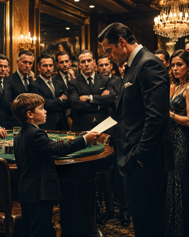 An 7-Year-Old Handed His Mom’s Resume to a Mafia Boss—Seconds Later, the Room Fell Silent