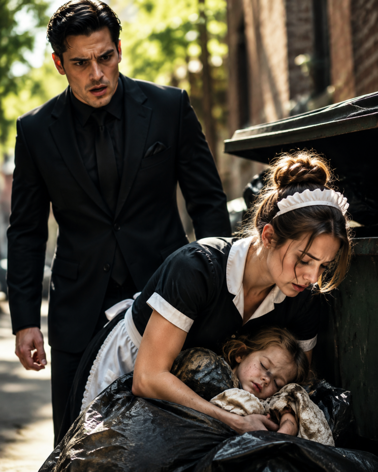 A Poor Maid Found the Mafia Boss’s Daughter in the Trash—Then He Acted and Shocked Everyone