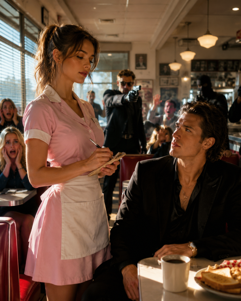 While Everyone Panicked During the Robbery, the Waitress Stayed Calm—The Mafia Boss Then Exposed Her Secret