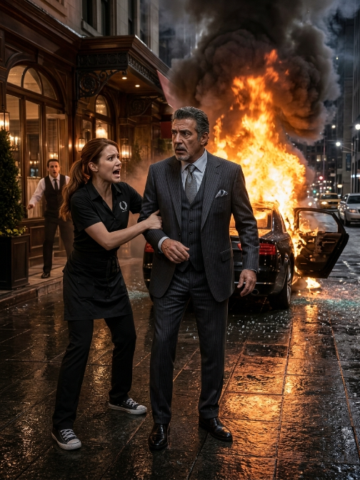 “Don’t Get In!”—Waitress Saved the Mafia Boss Seconds Before His Car Exploded