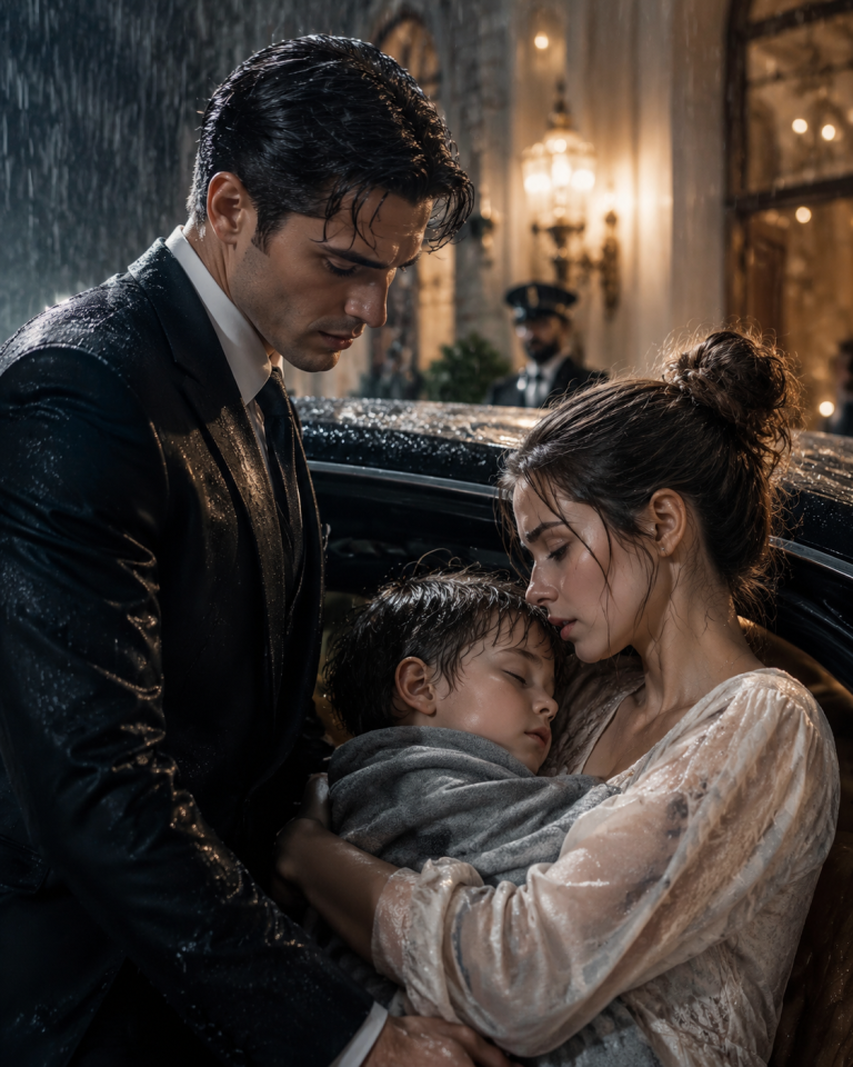 The Mafia Boss Found His Feverish Son Soaked in Rain—Carried by a Stranger He Never Expected to Trust