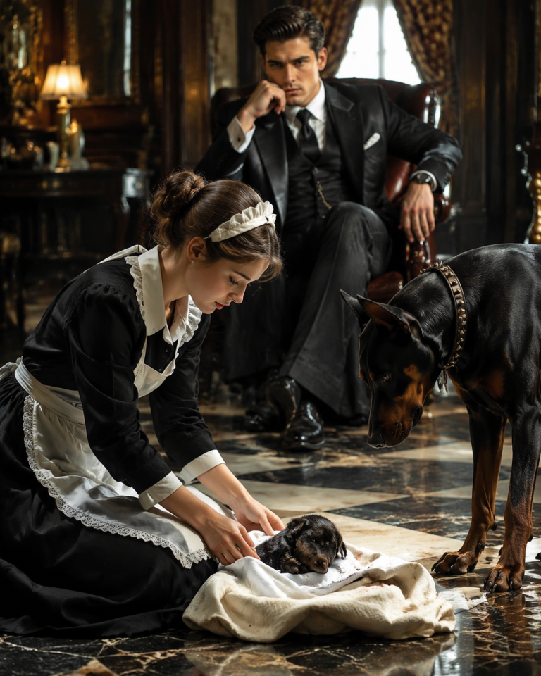 The Mafia Boss’s Dog Dragged Home a Dead Puppy—What the Maid Did Next Stunned Everyone in Chicago