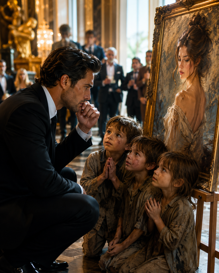 “Will You Buy This Painting?” The Mafia Boss Went Pale—The Woman in It Was Supposed to Be Dead, Until Three Hungry Triplets Begged Him to Save Their Mother
