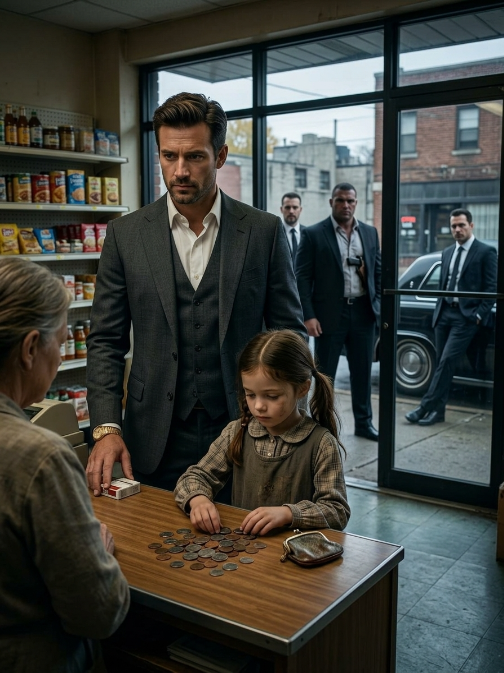 Mafia Boss Sees a 6-Year-Old Girl Struggling With Coins at Checkout—But Something Outside Stops Him Cold