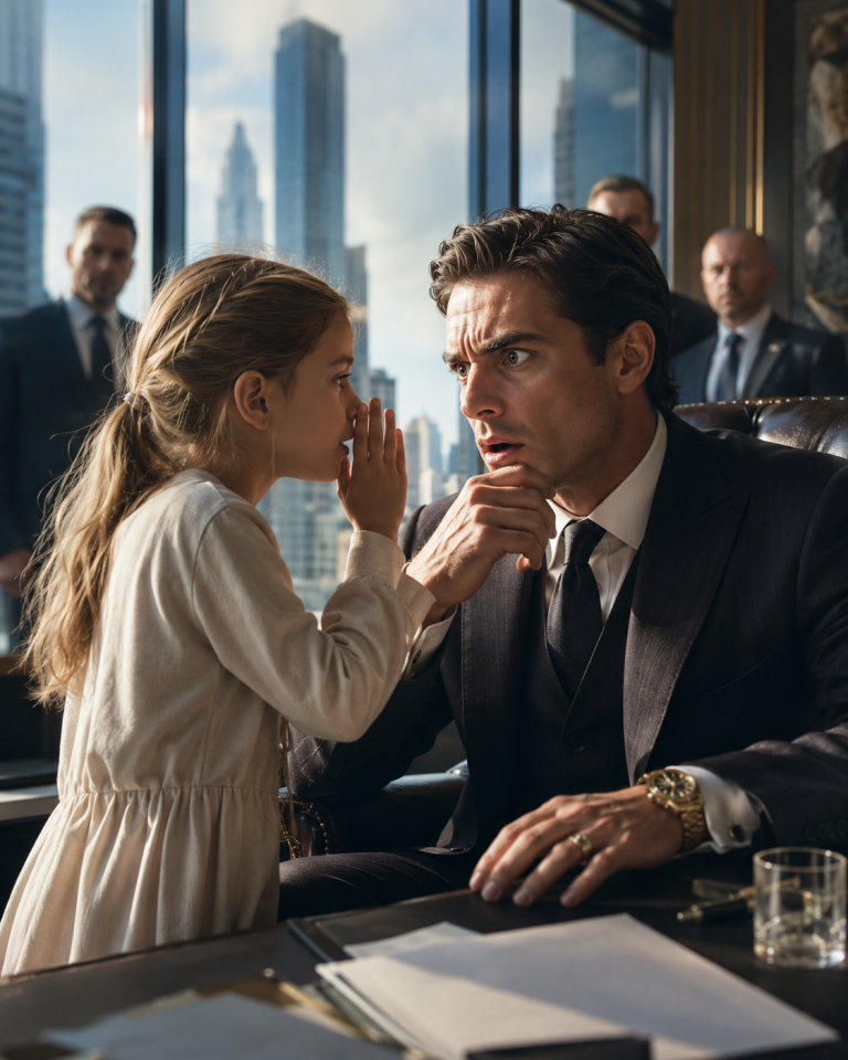“There’s a Recorder in Your Office…” — The Little Girl’s Whisper Stopped the Mafia Boss Cold