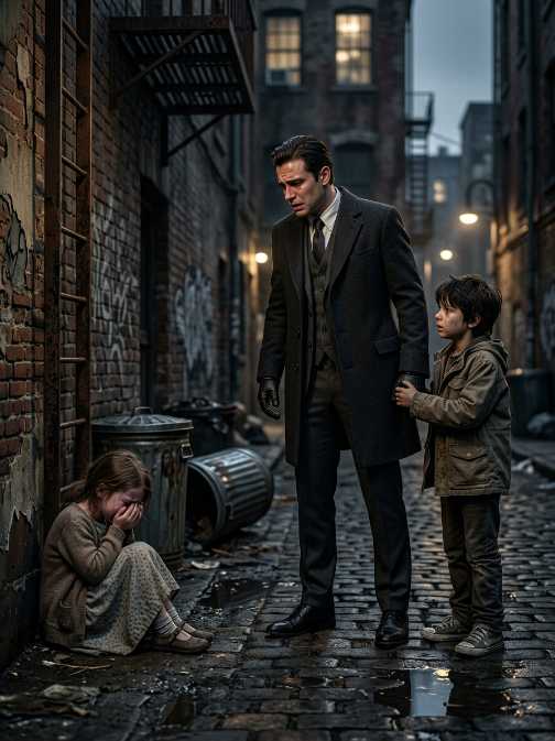 “Sir, My Sister Is Crying in the Alley…” — The Mafia Boss Followed the Boy and Uncovered a Nightmare