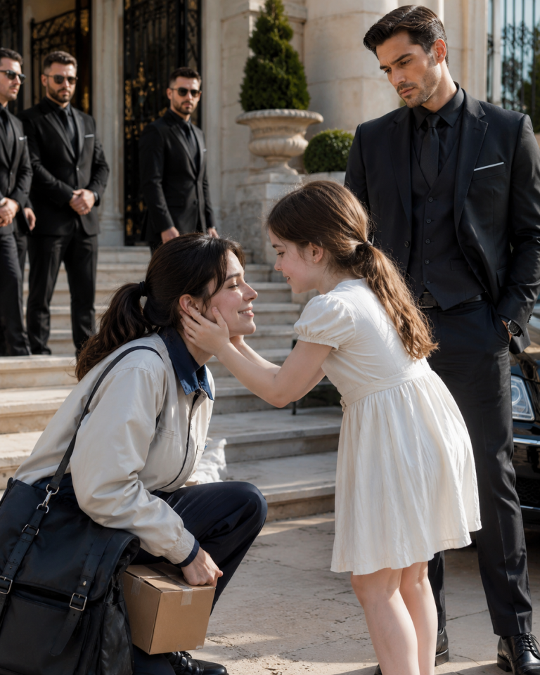 The delivery woman had already lost everything when the mafia boss turned his back on her—but then his daughter screamed, “Don’t take my mom away!” That single sentence froze everyone… because it exposed a secret someone had killed to keep buried.