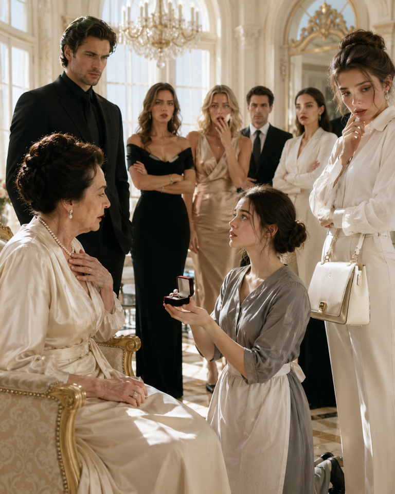 “Keep the ring, sweetheart,” the Mafia Boss’s mother said, certain she already knew the outcome. Five women failed exactly as expected—but when the laundry girl gave it back, one impossible detail forced everyone to question everything they believed.