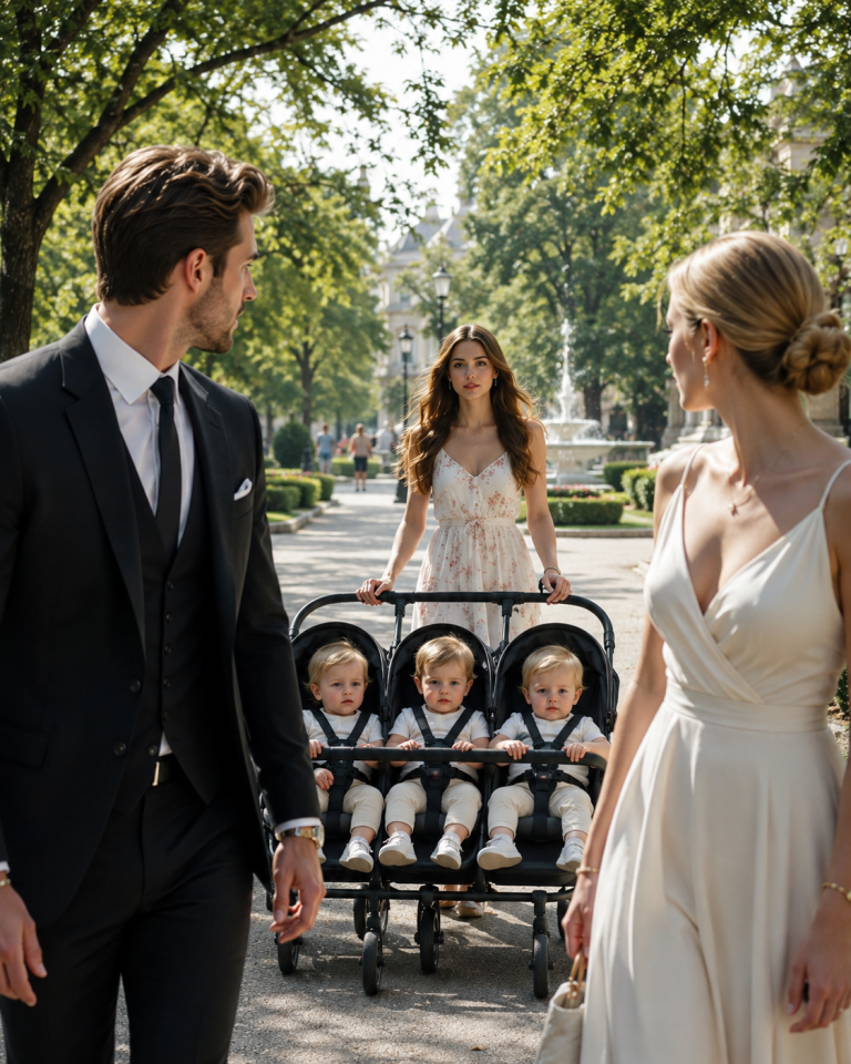 The Mafia Boss was about to introduce his fiancée to the world when his worst nightmare stepped out of the crowd—his ex… holding triplets with his exact eyes.