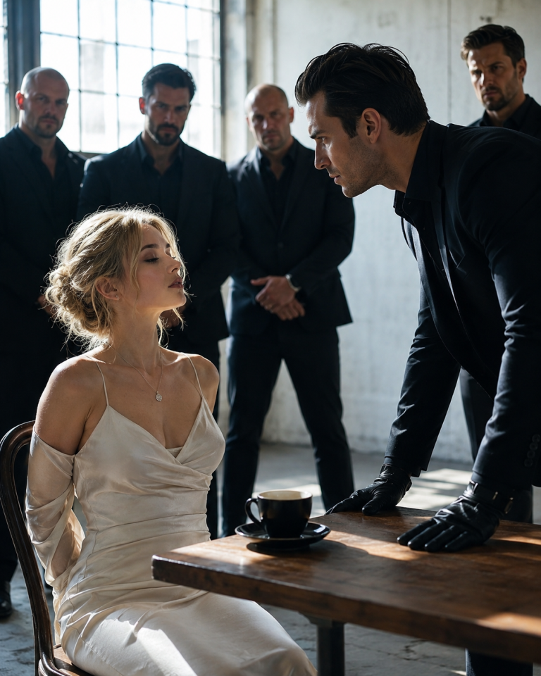Chicago’s most brutal Mafia Boss kidnapped the wrong woman… but when she asked for black coffee instead of begging, every armed killer froze—and the Boss finally understood why.