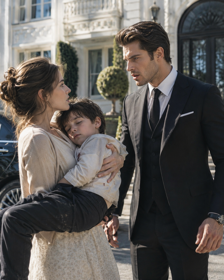 She Carried the Mafia Boss’s Dying Son Home in Her Arms—But When the Boy Whispered Her Name, the Mafia Boss Turned Pale… and Said Something That Changed Her Life Forever