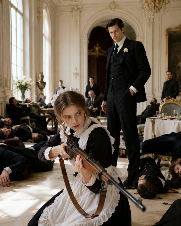 Cornered and Ready to Die, the Mafia Boss Ordered the Maid to Run — But She Grabbed a Rifle Instead… And What She Did Next Made Hardened Killers Freeze.