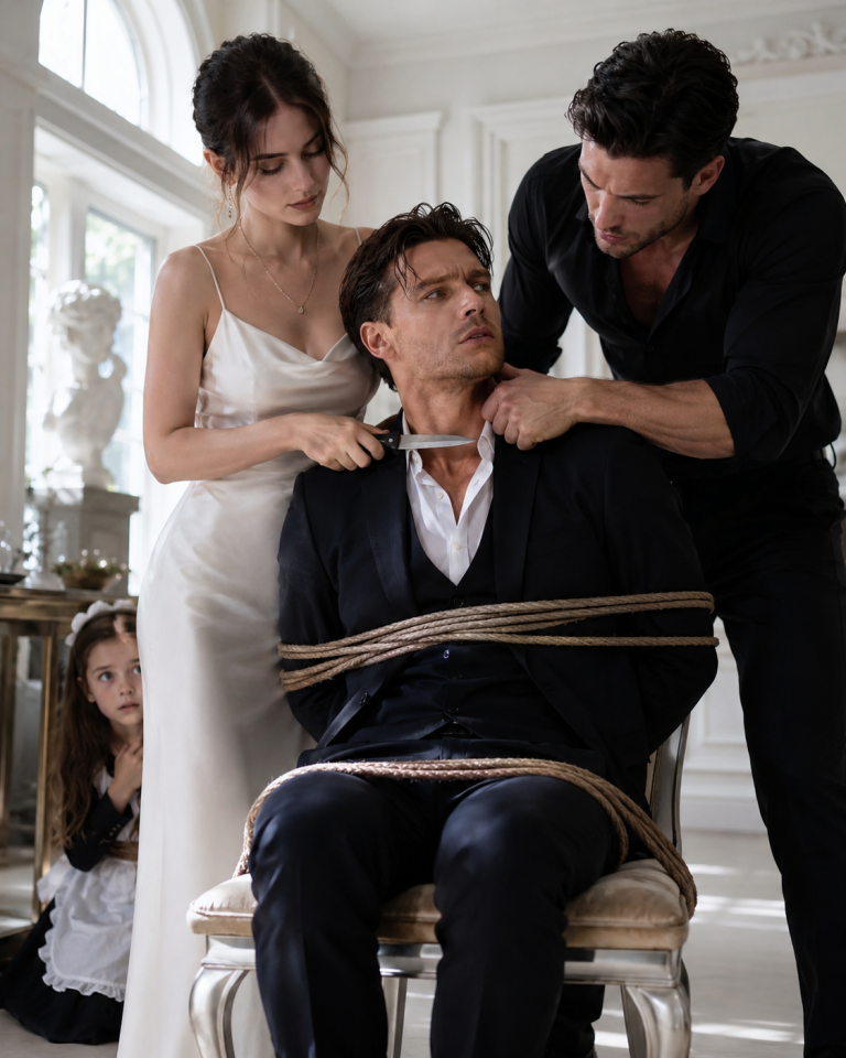 The Mafia Boss Was Kidnapped by His Fiancée and Her Lover — But a Poor Maid’s Little Girl Overheard Their Deadly Plot… Then She Whispered Seven Words That Made Him Freeze, Because the Man Fighting for His Life Had No Idea He Was Her Father.