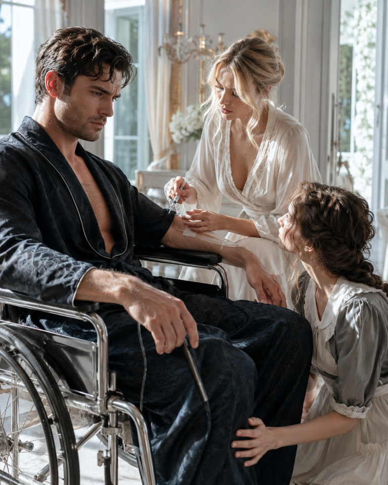 After 12 years trapped in a wheelchair, the Mafia Boss thought betrayal couldn’t hurt more—until he caught his fiancée secretly injecting him… but why did the maid’s little daughter make him stand at midnight?