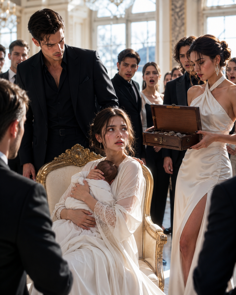 Pregnant and alone, I sat in my mafia husband’s chair during the ball. Then his mistress opened a small box… and one horrifying secret changed everything.