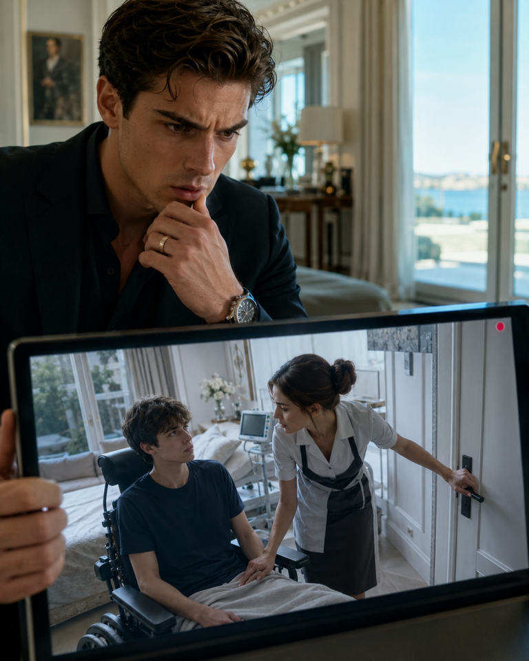 THE MAFIA BOSS INSTALLED HIDDEN CAMERAS TO EXPOSE WHO WAS TORMENTING HIS PARALYZED SON — BUT WHEN THE MAID LOCKED THE DOOR AND WHISPERED, “THEY WON’T GET AWAY WITH THIS,” HE REALIZED SHE KNEW EVERYTHING.