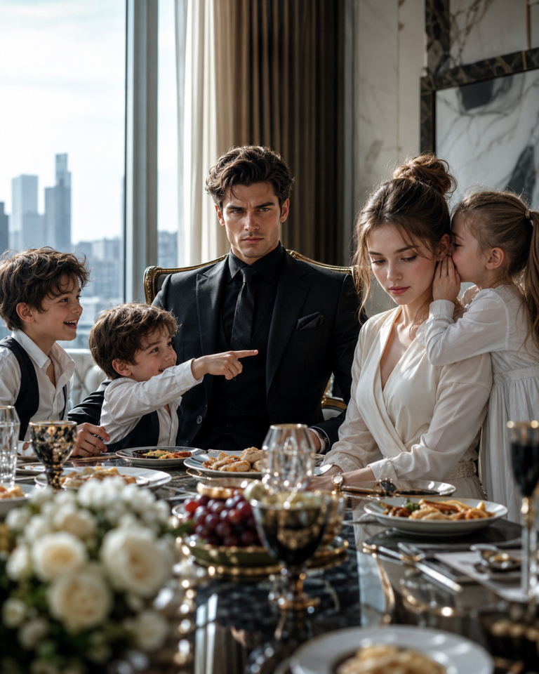 The nanny was seconds from quitting after dinner with the mafia boss’s triplets — then one little girl whispered the name everyone in the mansion feared.