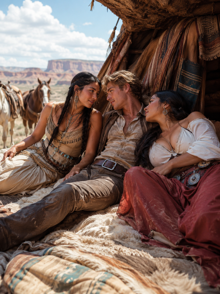 When the Storm Trapped a Young Rancher With Two Apache Sisters, He Thought the Worst Was Over—Until One of Them Pointed to the Fire and Whispered, “It Found Us.”