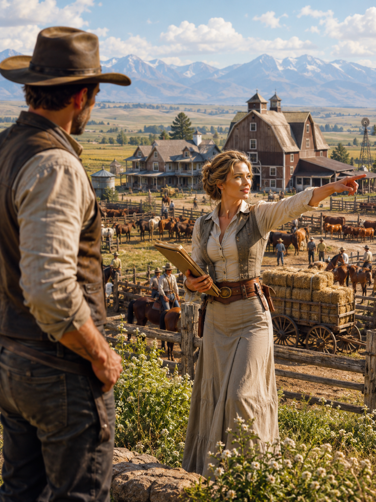 When a Cowboy’s Enemies Sent Him a “Useless” Bride to Destroy His Ranch, He Thought He Was Finished—Until She Opened an Old Ledger and Found the Secret That Made Montana’s Richest Men Panic.