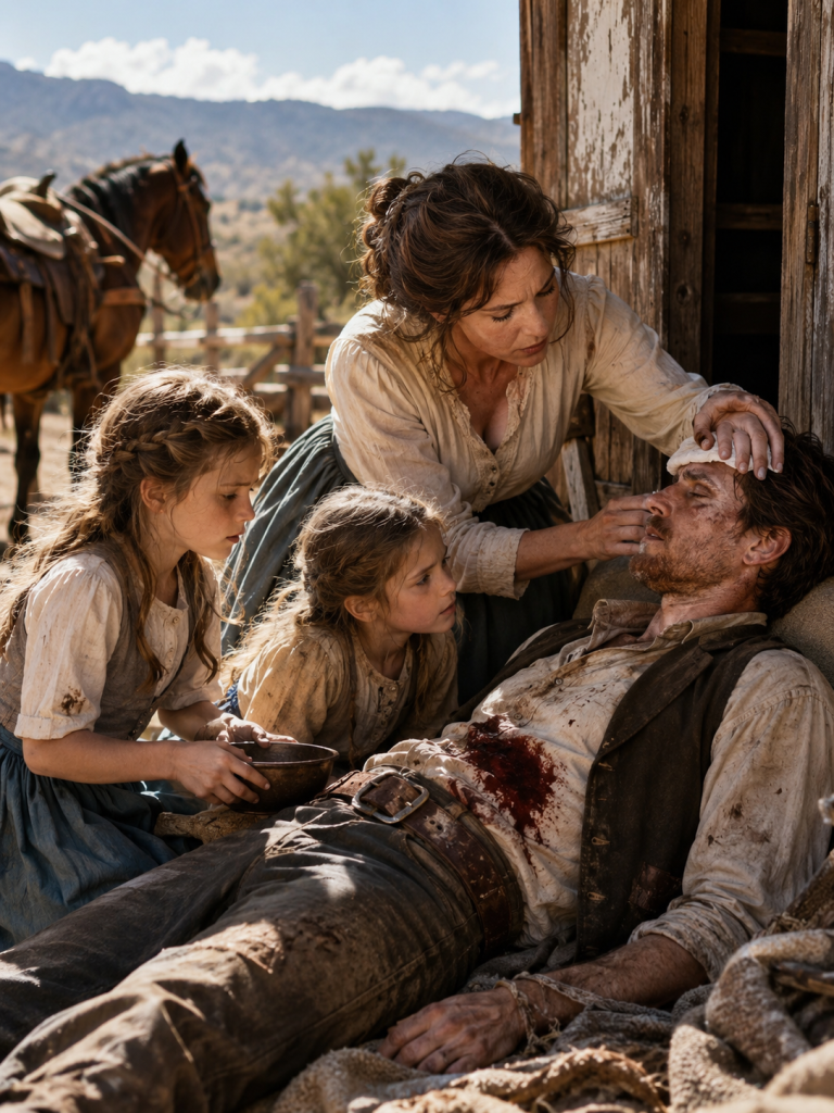 At the worst moment of her life, a poor widow watched her starving children shiver beside a dying cowboy—then she found one strange mark on his saddle that would change everything.