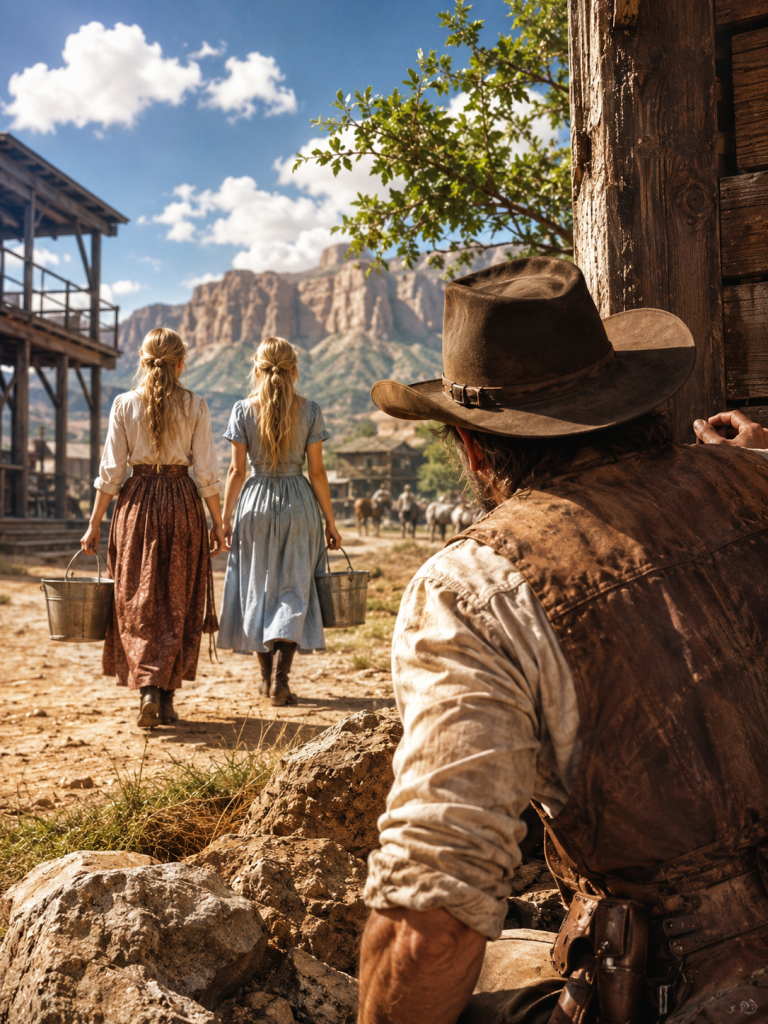 At the worst hour of hunger, two little twin girls begged at every door—until one cowboy followed their tiny footprints and found the secret no town wanted exposed.