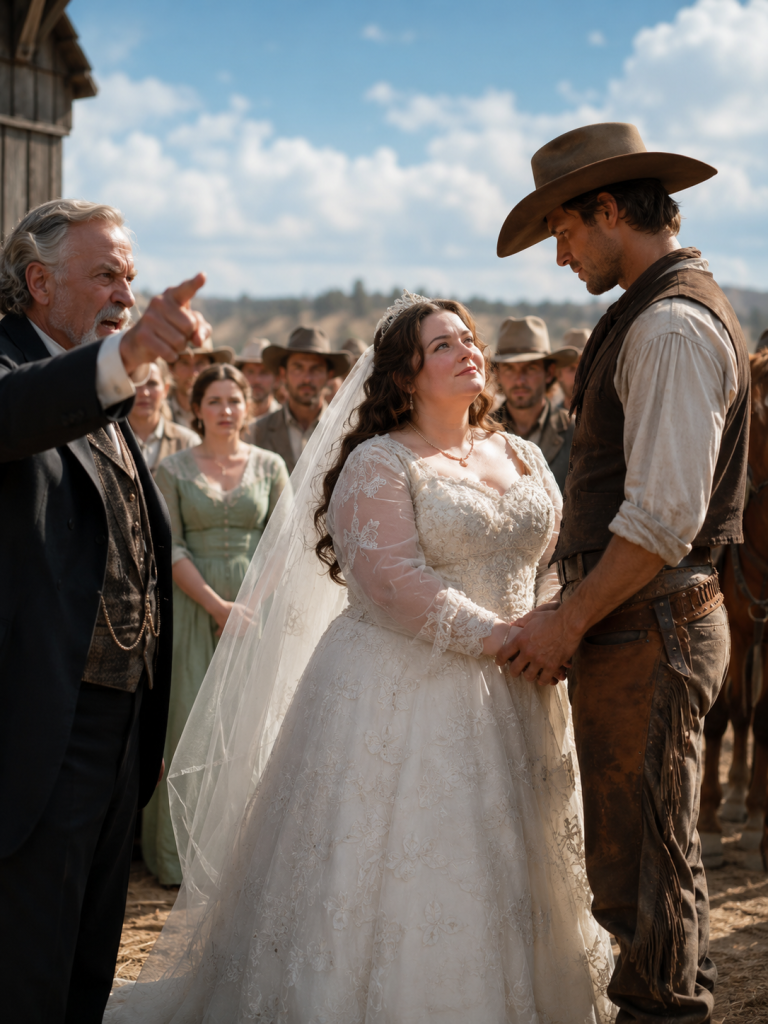 “No Man Would Ever Want You,” Her Father Said at the Altar — Then the Plus-Size Bride Married a Cowboy Stranger Who Had Been Keeping Her Sparrow Alive for 15 Years.