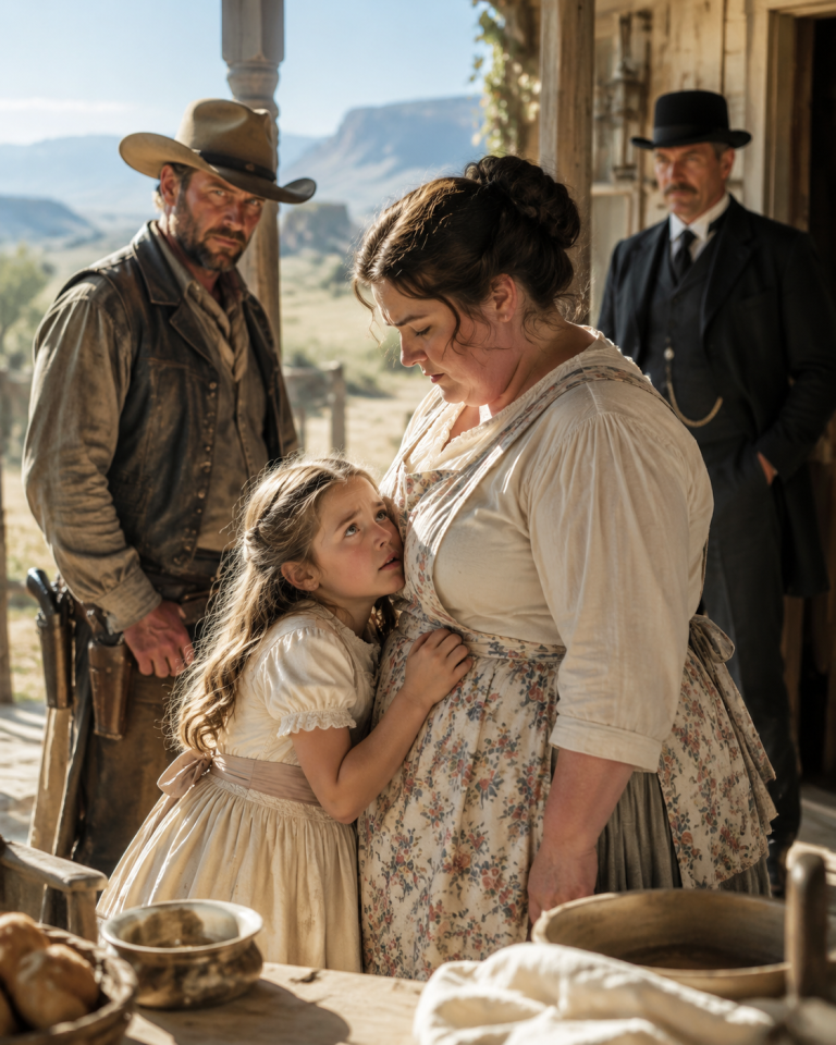 The Cowboy Was Ready to Send the Cook Away—Until His Little Daughter Begged, “Please Don’t Make Her Leave,” and the Woman Found the Banker’s Trap Hidden in Plain Sight