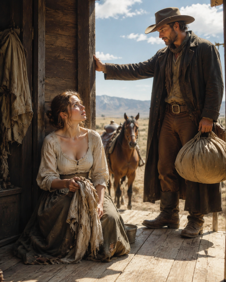 She Had One Crumb Left Before Dawn—Then a Mountain Man Knocked, Saw Her Empty Table, and Said, “Pack Your Things. You’re Coming Home With Me.”