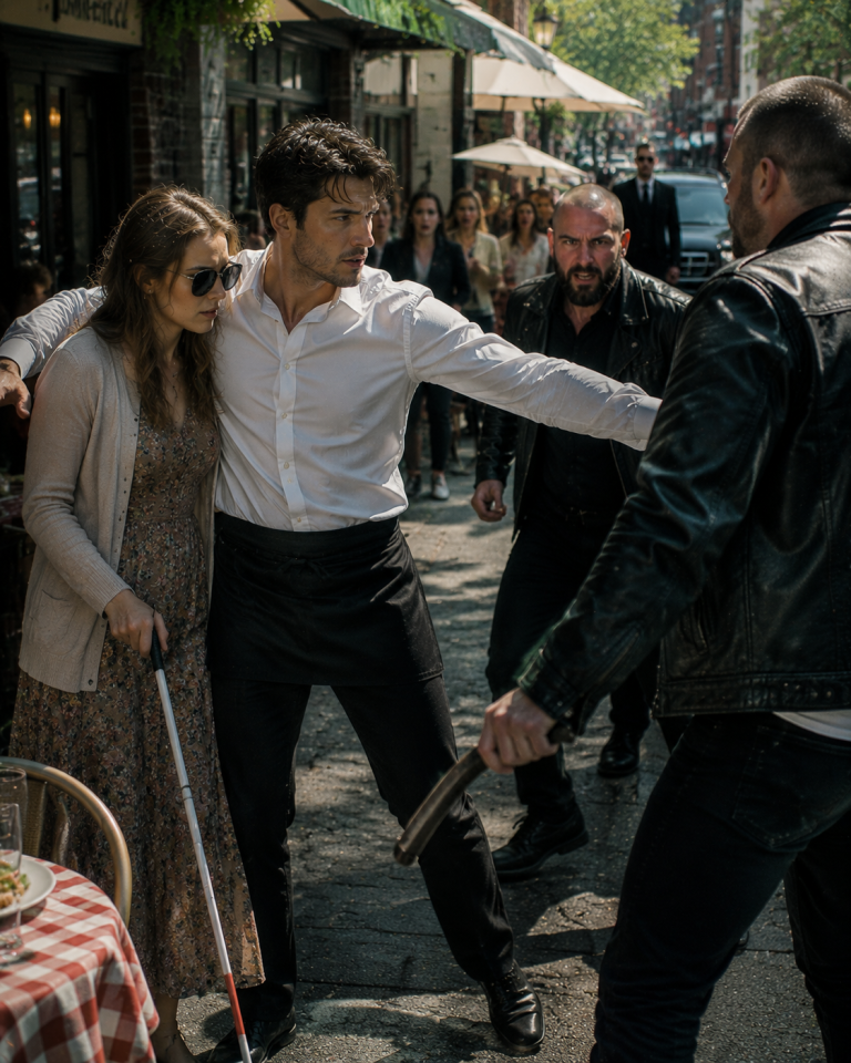 A WAITER TOOK A KNIFE TO THE RIBS FOR A BLIND STRANGER IN A CHICAGO ALLEY — THE NEXT DAY, FOUR MEN IN TAILORED SUITS CAME TO COLLECT HIM