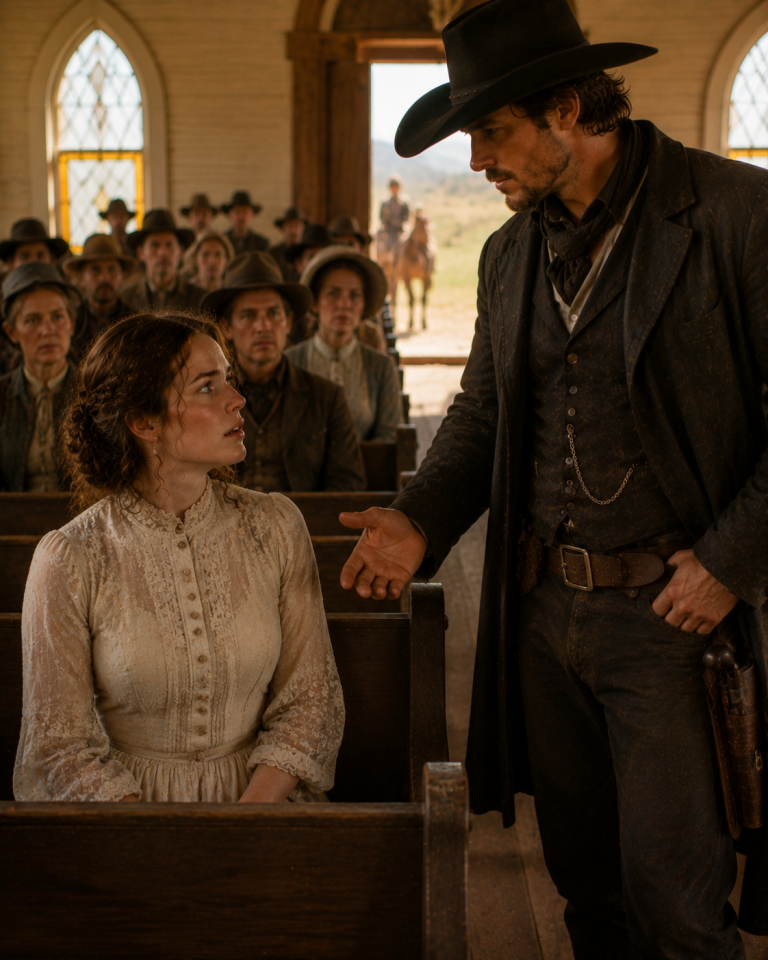 THE WHOLE TOWN LEFT HER PEW EMPTY FOR 3 YEARS — THEN A STRANGER SAT DOWN AND SAID “SAVE ME A SEAT”