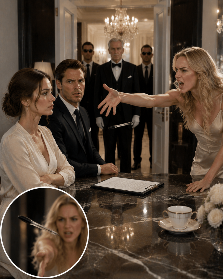 His Mistress Threw Me a Plastic Pen to Sign the Divorce—Then My Butler Entered With Elite Guards