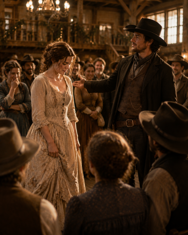 They Laughed at Her Worn-Out Dress — Then One Cowboy Declared She Was the Most Beautiful Woman There
