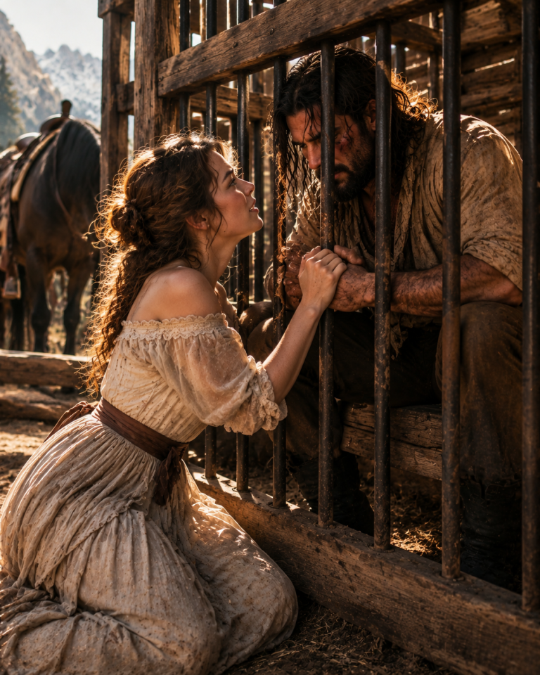 “please marry me” — desperate mail order bride begs the feared caged mountain man, but discovers his hidden secret