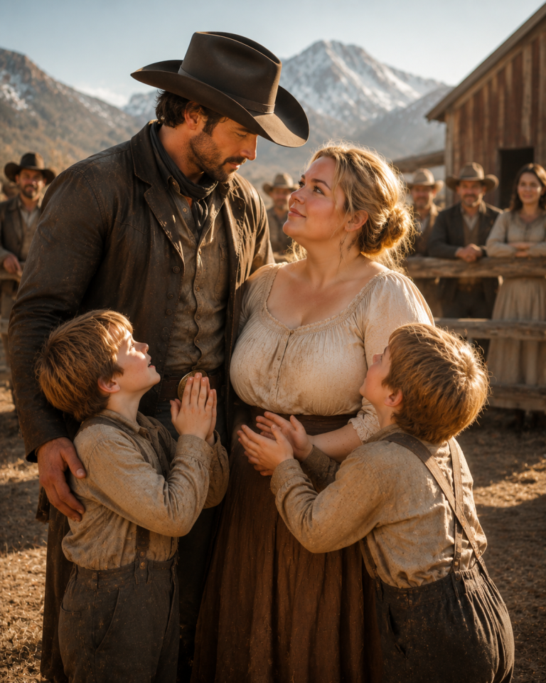 The Twins Pointed at the Widow Everyone Rejected — Then the Cowboy Made Her His Bride