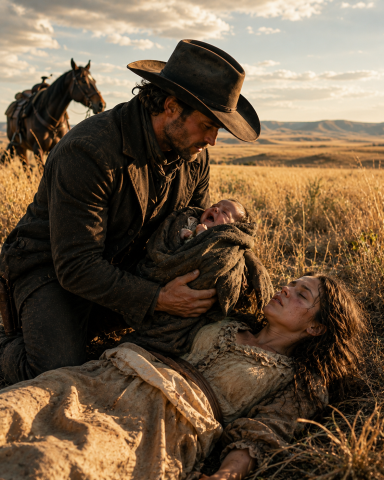 A Hungry Baby Was Left Crying in the Grass — Then a Lonely Cowboy Gave Up the Only Warmth He Had