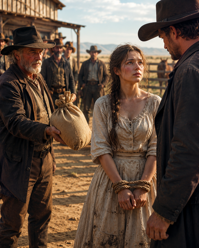 Her Father Sold Her for a Sack of Flour at Eighteen — Then a Lonely Rancher Saw the Woman Everyone Else Ignored
