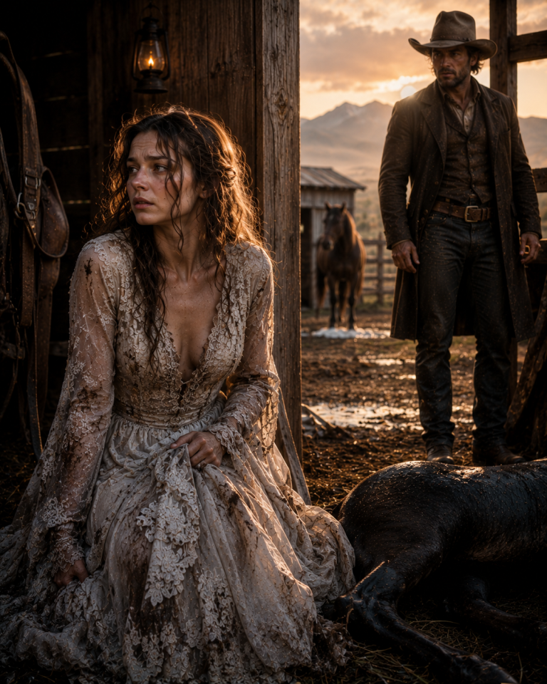 The Cowboy Hid a Ruined Bride in His Barn — Then She Saved the Herd Everyone Said Was Doomed
