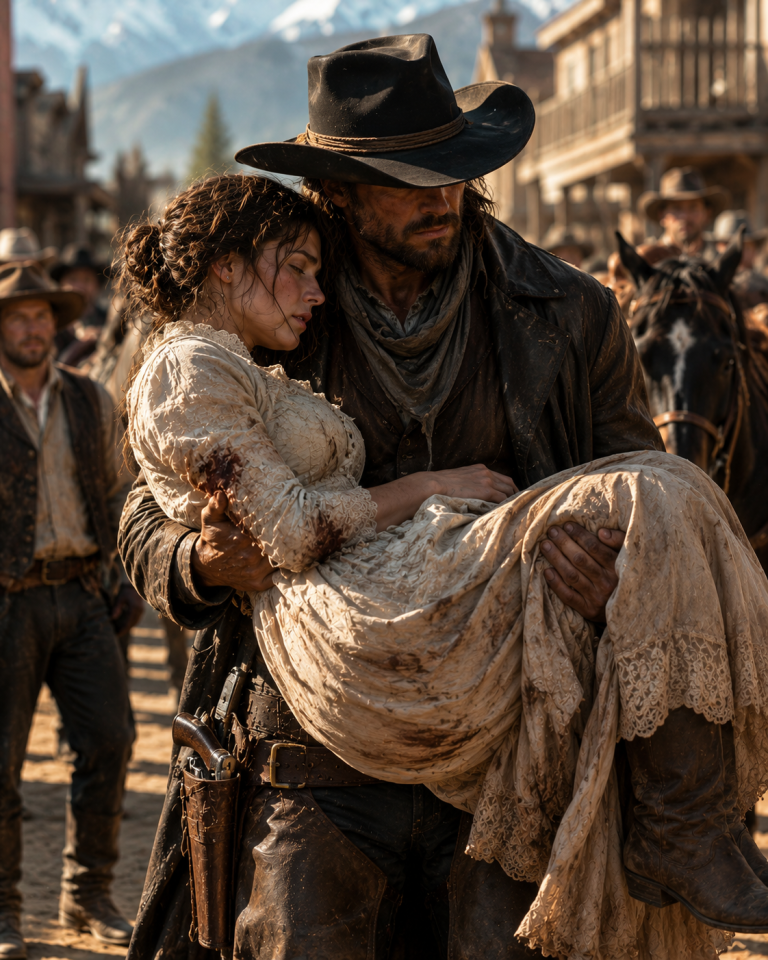 He Came Down the Mountain for Flour and Bullets — Then Rode Home With the Woman Everyone Had Abandoned