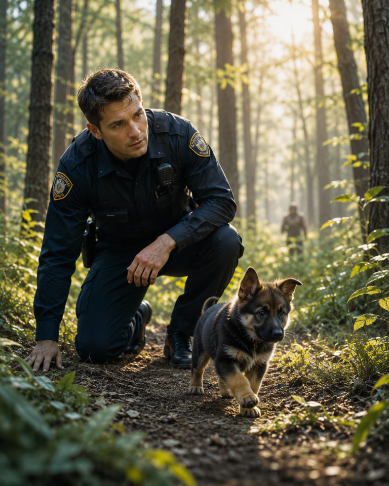A Tiny Puppy Refused to Leave a Police Officer — Then One Heartbreaking Discovery Changed Them Both Forever