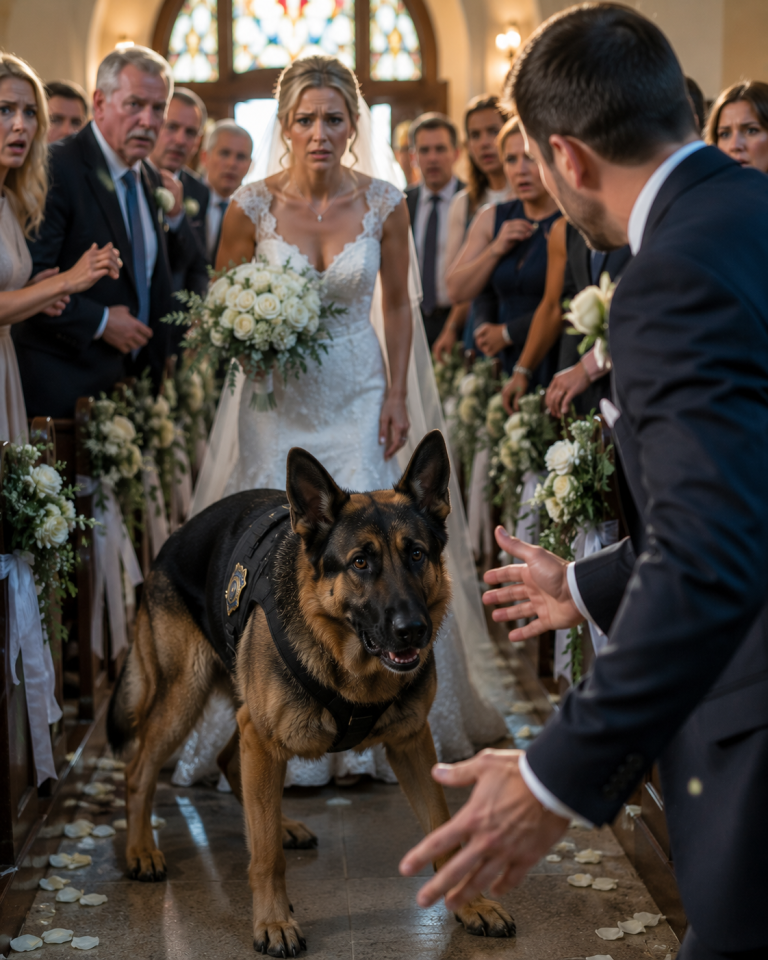 Her Loyal Police Dog Stopped the Bride at the Altar — Then One Hidden Truth Changed Her Wedding Forever