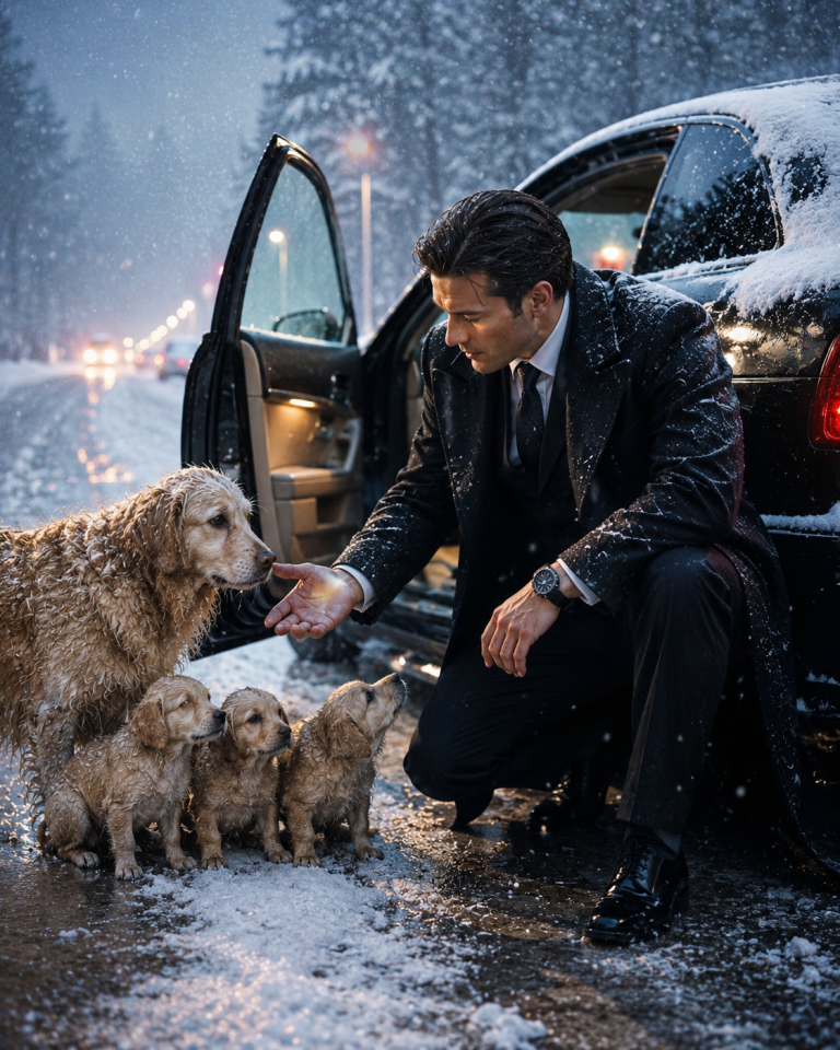 The Mafia Boss Sheltered a Freezing Mother Dog and Her Puppies — Then They Led Him to a Secret That Changed Everything