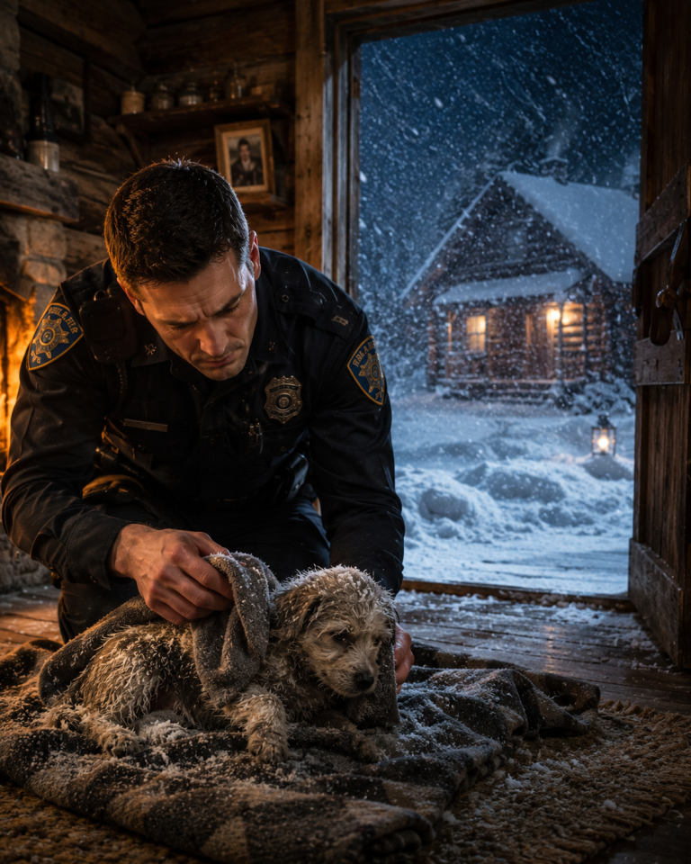 A Police Officer Rescued a Frozen Puppy From His Porch — Then the Tiny Survivor Changed His Life Forever
