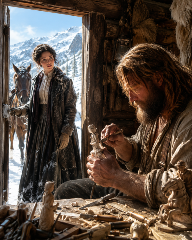 THE EIGHT-FOOT MOUNTAIN MAN EVERYONE FEARED — UNTIL A SNOWBOUND SCHOOLTEACHER SAW WHAT HIS HANDS COULD MAKE