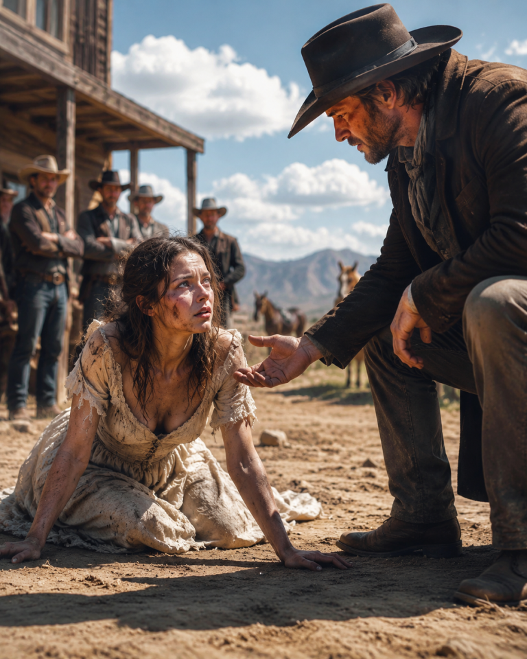THEY LEFT THE BEATEN MAIL-ORDER BRIDE FACE-DOWN IN THE MUD — THEN A MOUNTAIN TRAPPER SAID “COME WITH ME”