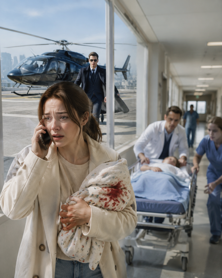 FIFTEEN MONTHS AFTER OUR DIVORCE I CALLED HIM ABOUT OUR SECRET SON — THEN A HELICOPTER LANDED ON THE HOSPITAL ROOF