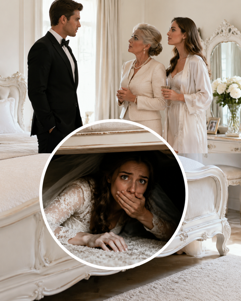 ON MY WEDDING NIGHT I HID UNDER THE BED TO SURPRISE MY HUSBAND — THEN HEARD HIS MOTHER AND MISTRESS PLANNING TO TAKE MY HOME
